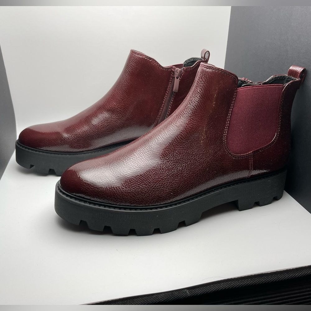 VGUC - Franco Sarto Women's Balinbooty Ankle Boot, Sz 11, Burgundy - Picture 5 of 9